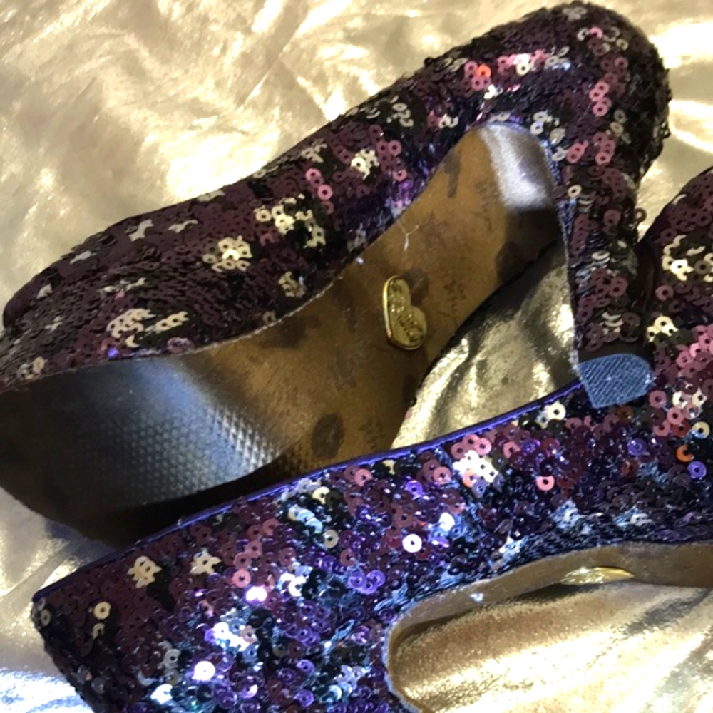 Betsy Johnson Multi Color Shimmer Sequence 7m 5” … - image 6